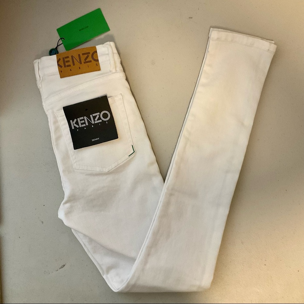 Kenzo White Skinny Jeans Size 34